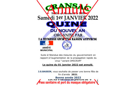 QUINE du 01 janvier 2022